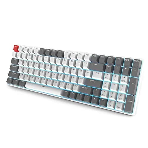 RK ROYAL KLUDGE RK100 Wireless Mechanical Keyboard RGB Backlit Bluetooth5.1/2.4G/Wired 96% Full Size 100-Key Hot Swappable Brown Switch Classic | Gaming Keyboard with Custom RGB thumbnail 9