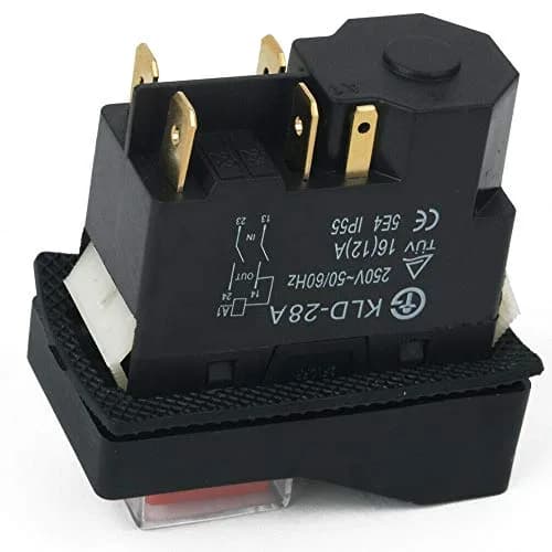 WSDMAVIS KLD-28A Waterproof Magnetic ON Off Pushbutton Switch 220V (16A Rated Current) thumbnail 4