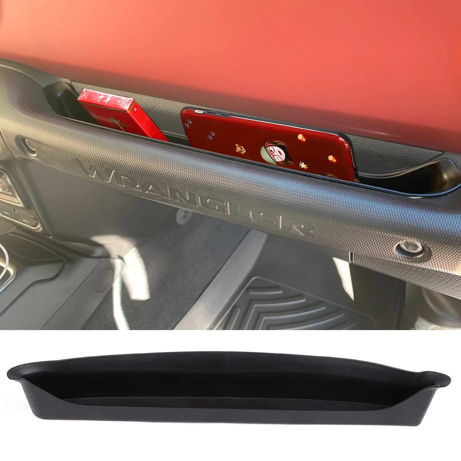 YOCTM Rear Door Organizer Tray for Jeep Wrangler JL 2018-2024 | Interior Storage Box — GrabTray