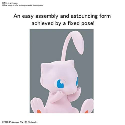 Bandai Hobby Pokémon Mew Quick!! Model Kit 18 Parts | Snap-Fit Plastic Assembly thumbnail 3