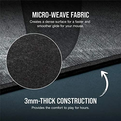 Corsair MM300 PRO Gaming Mouse Pad Medium Spill-Proof Cloth 360mm x 300mm | Ultra-Fast, Stain-Resistant thumbnail 4