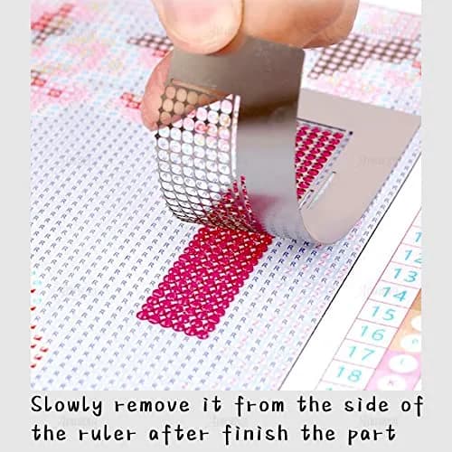 AUEAR Stainless Steel Diamond Art Painting Ruler 800 Grids | Full & Partial Drill Tool thumbnail 4