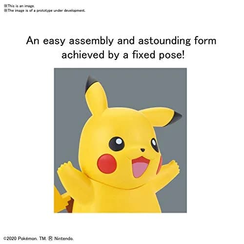 Bandai Pokémon Model Kit Pikachu | Simple Build Kit with 15 Parts, Foil Stickers, Small Size thumbnail 3