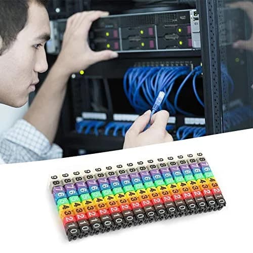 Fafeicy Clip on Wire Markers 150PCS | Colorful Cable Number Labels for Marking Wires thumbnail 6