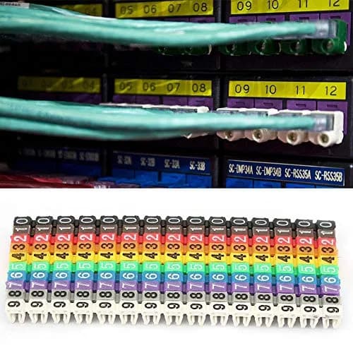 Fafeicy Clip on Wire Markers 150PCS | Colorful Cable Number Labels for Marking Wires thumbnail 7