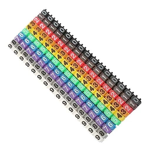 Fafeicy Clip on Wire Markers 150PCS | Colorful Cable Number Labels for Marking Wires thumbnail 9