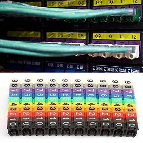 Fafeicy Clip on Wire Markers 100PCS | Bright Color Cable Labels for Easy Identification thumbnail 9