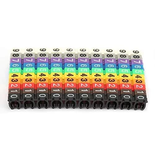 Fafeicy Clip on Wire Markers 100PCS | Bright Color Cable Labels for Easy Identification thumbnail 10