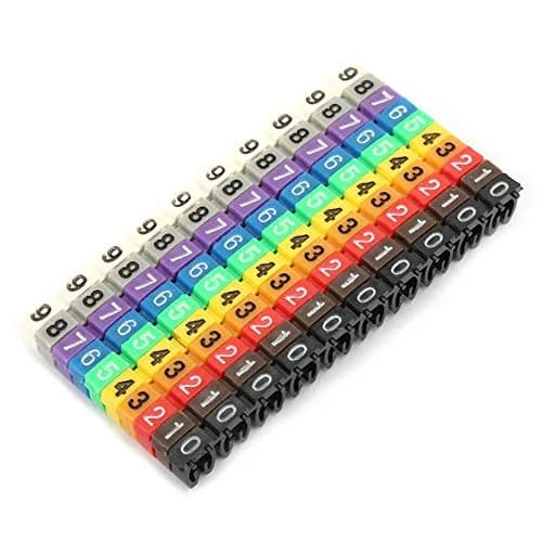 Fafeicy Clip on Wire Markers 100PCS | Bright Color Cable Labels for Easy Identification thumbnail 11