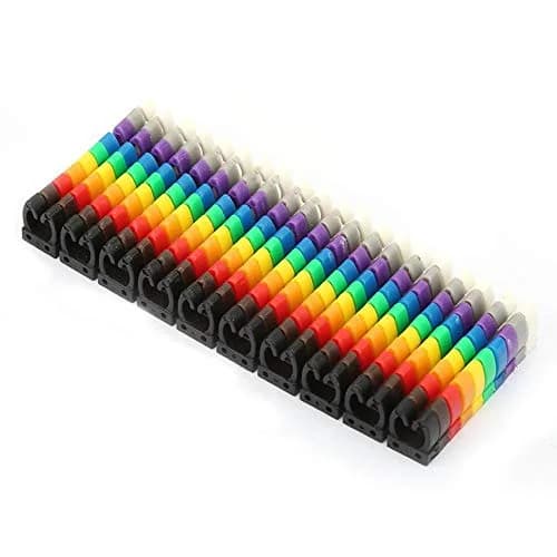 Fafeicy Colorful Wire Number Labels 100PCS | Cable Markers for Easy Identification thumbnail 7