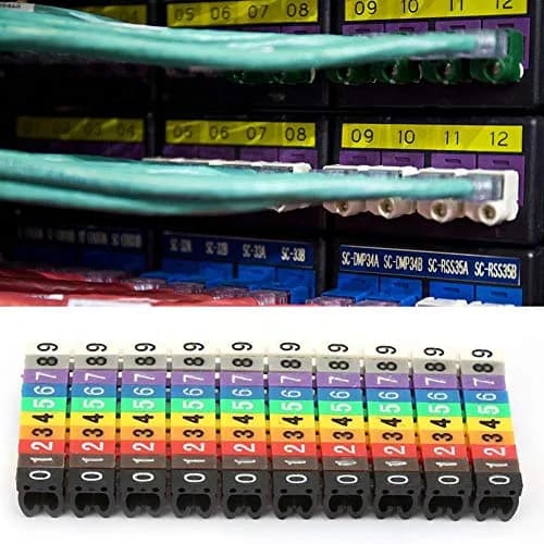 Fafeicy Colorful Wire Number Labels 100PCS | Cable Markers for Easy Identification thumbnail 8