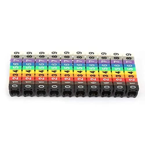 Fafeicy Colorful Wire Number Labels 100PCS | Cable Markers for Easy Identification thumbnail 10