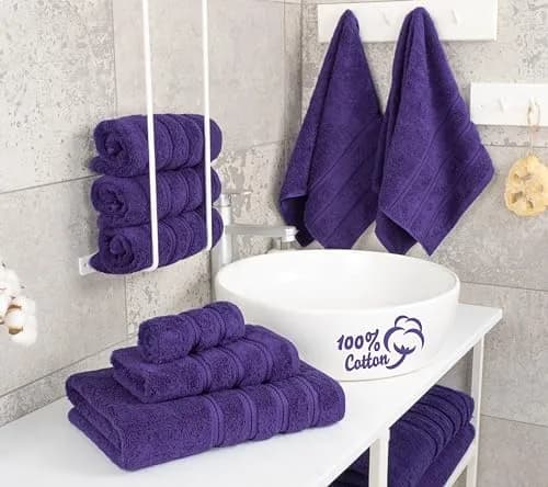 American Soft Linen 100% Cotton Turkish Towels 6 Piece Set | Luxurious, Absorbent & Quick Drying thumbnail 2