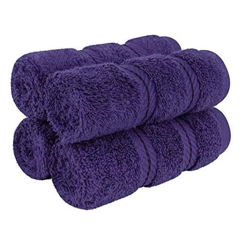 American Soft Linen 100% Cotton Turkish Towels 4 PC Washcloth Set | Luxurious, Soft & Absorbent thumbnail 1