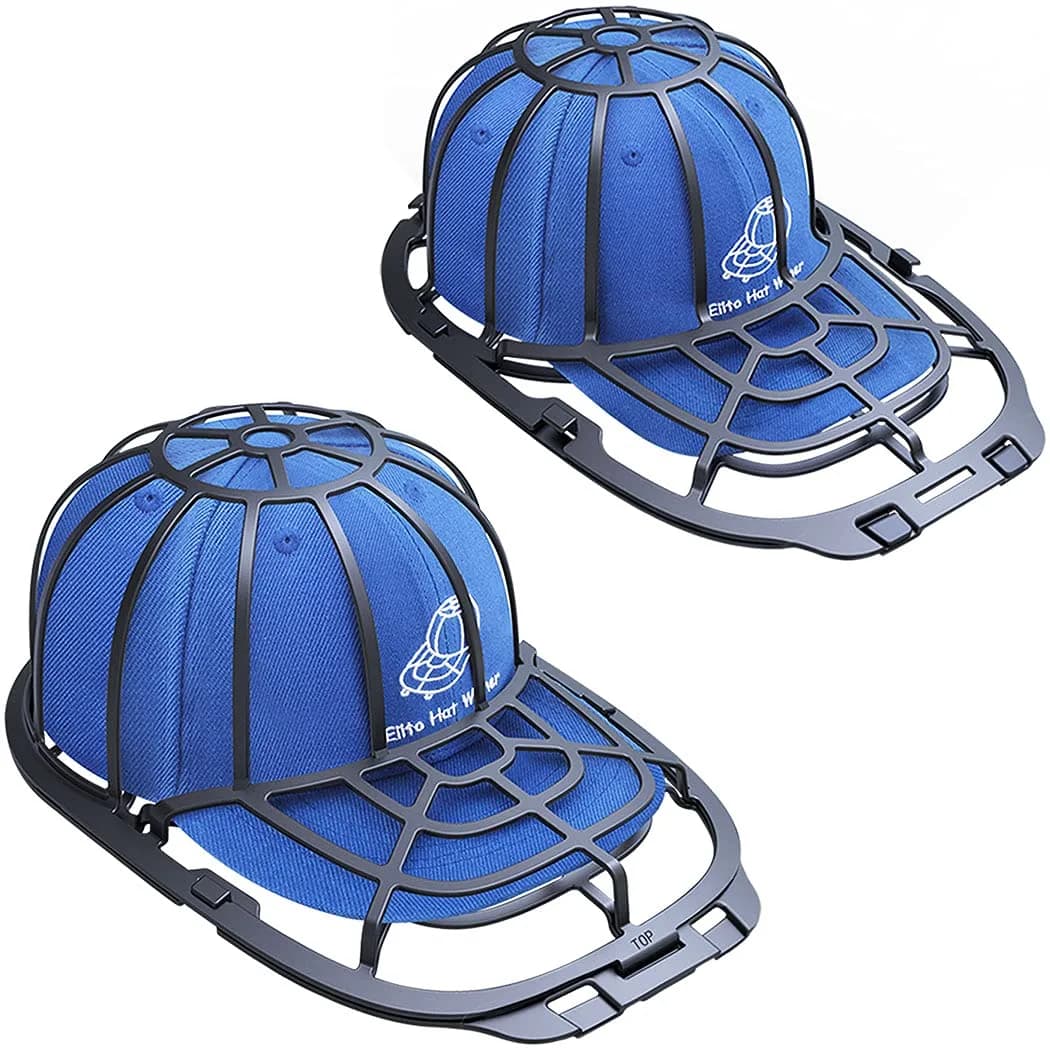 Eiito Hat Washer for Washing Machine, 2 Pack Hats Cleaner | Durable, Fits Adult & Kids Hats, Dishwasher & Portable Use