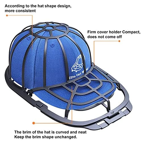 Eiito Hat Washer for Washing Machine, 2 Pack Hats Cleaner | Durable, Fits Adult & Kids Hats, Dishwasher & Portable Use thumbnail 4