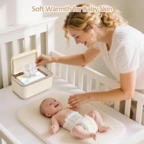 Chefhandy Yellow Baby Wipe Warmer with Surround Heating & 3 Heat Settings | Large Capacity for 100 Wipes thumbnail 8