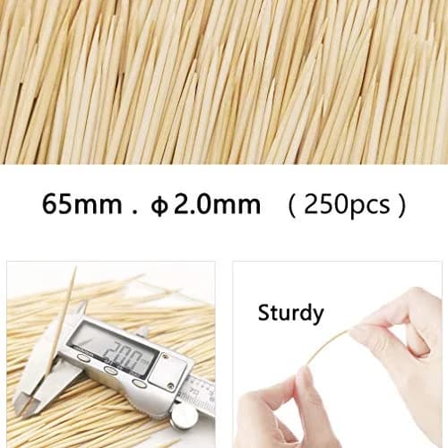 BLUE TOP Bamboo Toothpicks 1000 PCS in 4 Bottles | Eco-Friendly Natural Bamboo, Sturdy & Smooth thumbnail 2