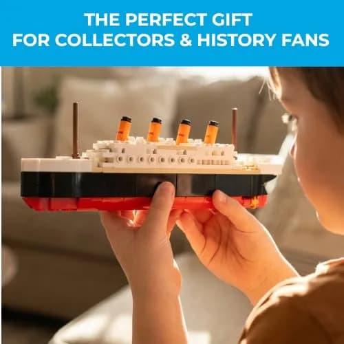 Brick Loot Titanic Building Set, 217-Pcs Historic Ocean Liner Brick Display | STEM Learning Toy for Kids & Adults thumbnail 7
