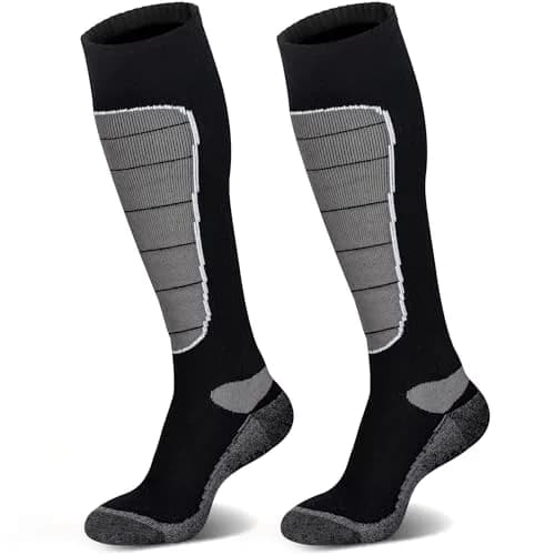 Hylaea Merino Wool Ski Socks Over the Calf | Thermal, Moisture-Wicking & Knee-High (120 chars) thumbnail 1