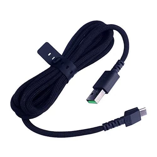 HUYUN USB Charging Cable for Razer Naga Pro & DeathAdder V2 pro & Basilisk & Viper Ultimate 1.9m | Compatible with Razer Hyperspeed Wireless Mouse thumbnail 2