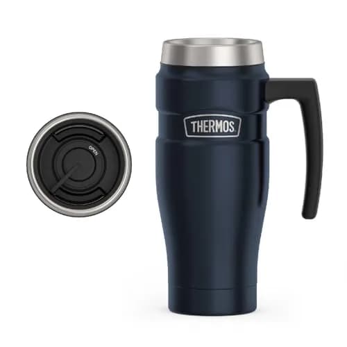 THERMOS Stainless King 16oz Travel Tumbler - Midnight Blue | Hot 7 Hrs, Cold 18 Hrs thumbnail 1