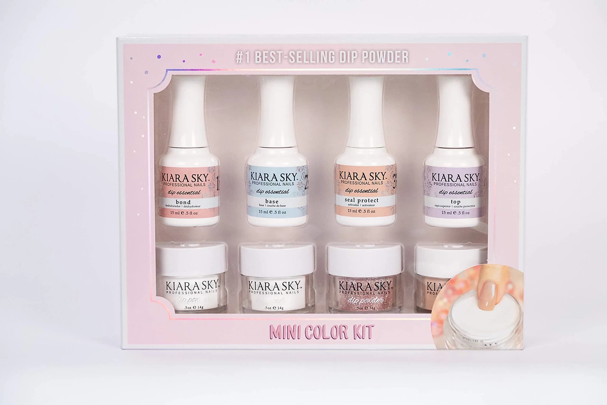 Kiara Sky Mini Kit (Color) | Lightweight, Long-Lasting Nails, USA Formulation