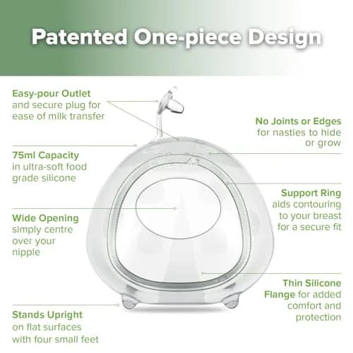 haakaa Ladybug Milk Collector 75ml (2.5 oz) | Passive Leak Catcher & Sore Nipple Protector thumbnail 3