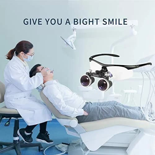 Dentasop Dental Binocular Loupes 3.5x 429mm Magnifier | Precise Dental Inspection & Comfort thumbnail 5