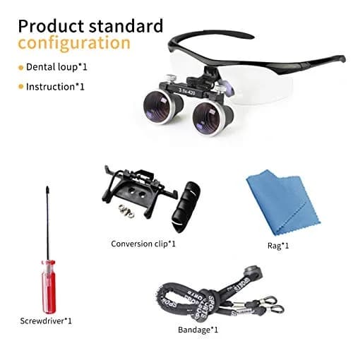 Dentasop Dental Binocular Loupes 3.5x 429mm Magnifier | Precise Dental Inspection & Comfort thumbnail 1
