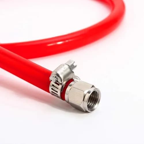 Ferroday Ball Lock Gas Line Assembly 5ft (1.52m) Red | Leak-Proof CO2 Hose for Home Brewing thumbnail 4