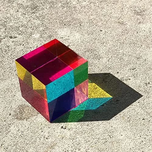 CMY Cubes Original 50mm Cyan Magenta Yellow Cube | Optical Color Mixing for Ages 15+, Educational, Physics Desk Object thumbnail 8