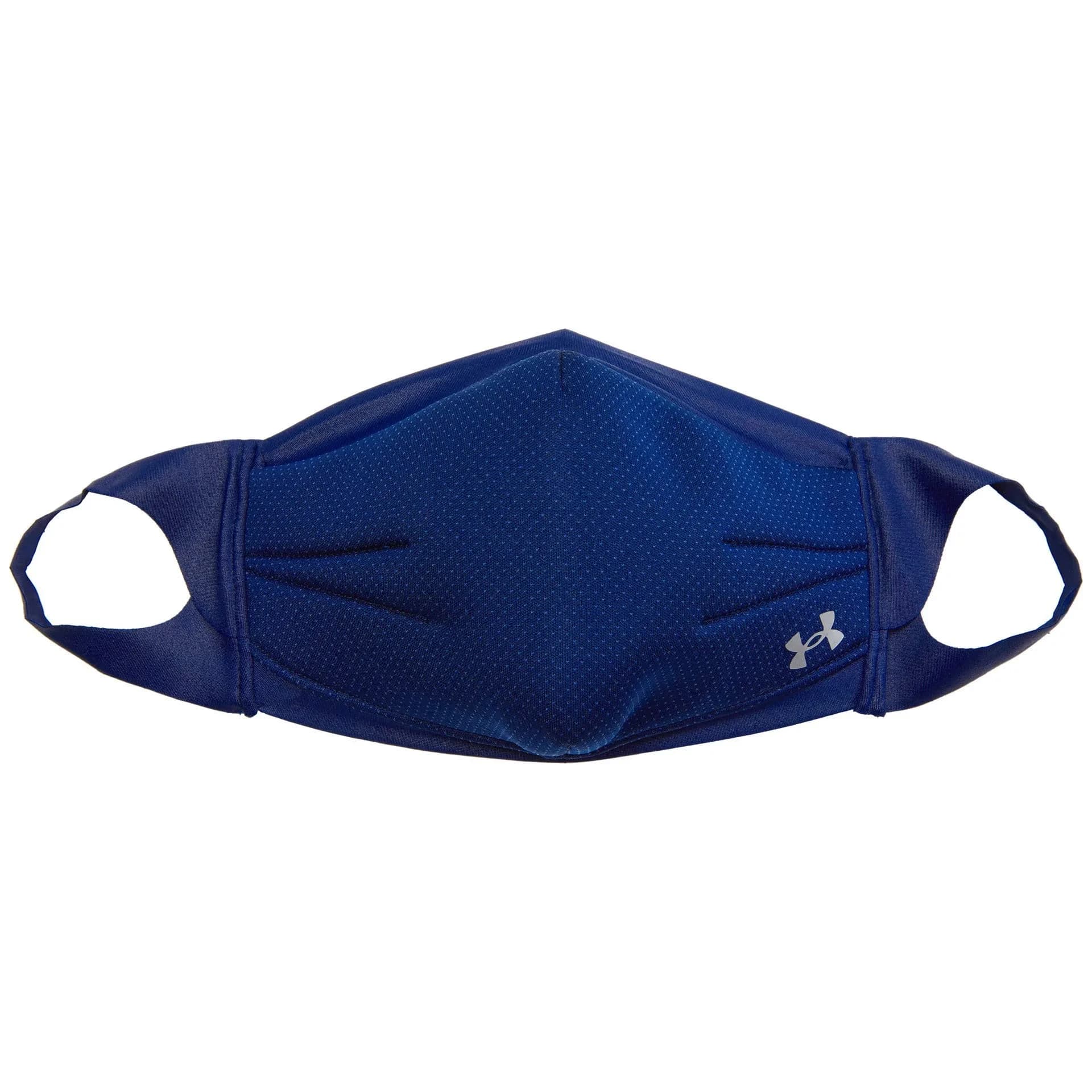 Under Armour Unisex Sports MaskDISC, Pitch Gray (013)/Silver Chrome, Large/X-Large | Breathable & Cool-Touch Fabric — Midnight Navy (410)/Silver Chrome