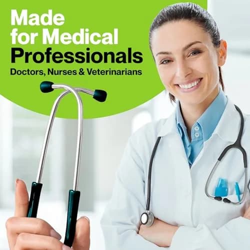Durabasics Black Stethoscope Ear Tips Set (Small & Medium) | Compatible with Littmann Classic III & Cardiology Models thumbnail 4