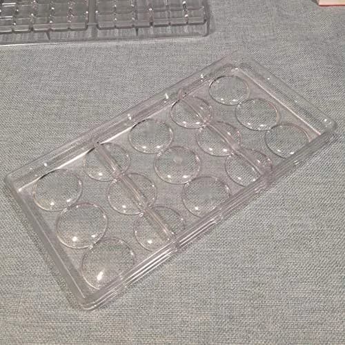 Goldbaking Oblate Chocolate Mold Volcanic Polycarbonate 27.5cm x 13.5cm | Impact-Resistant Candy Form thumbnail 3