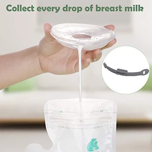 Lictin Breast Milk Collector Shells with Storage Bags - 70ml Capacity, BPA-Free Silicone | Pack of 2 thumbnail 5