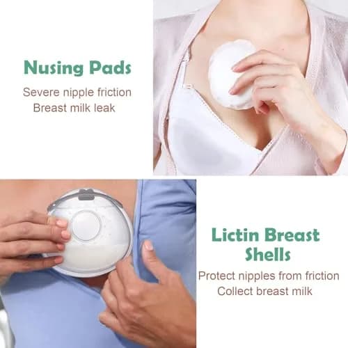 Lictin Breast Milk Collector Shells with Storage Bags - 70ml Capacity, BPA-Free Silicone | Pack of 2 thumbnail 3