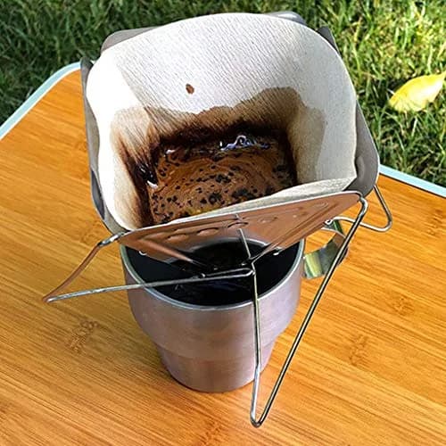 Lanema Collapsible Coffee Drip Stainless Steel | Portable Foldable Camping Coffee Maker thumbnail 2