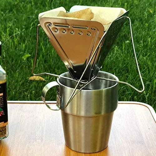 Lanema Collapsible Coffee Drip Stainless Steel | Portable Foldable Camping Coffee Maker thumbnail 3