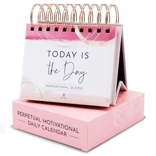 RYVE Daily Motivational Desk Calendar 10 cm (4 in) x 13 cm (5.3 in) | Perpetual Quotes & Affirmations thumbnail 1