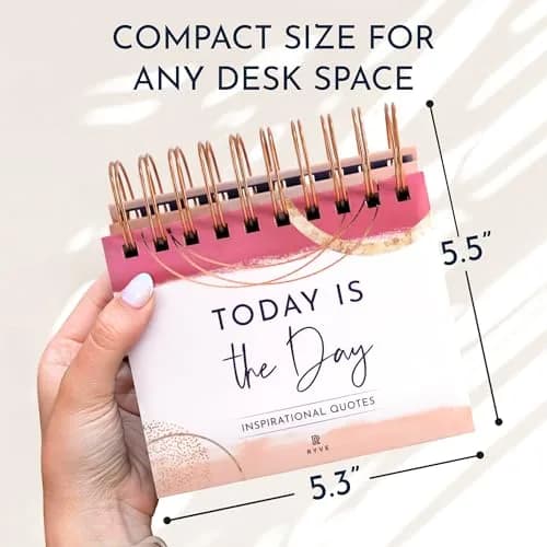 RYVE Daily Motivational Desk Calendar 10 cm (4 in) x 13 cm (5.3 in) | Perpetual Quotes & Affirmations thumbnail 6