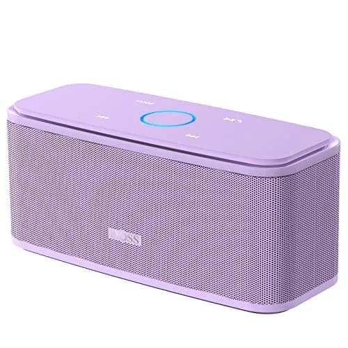 DOSS SoundBox Touch Portable Wireless Bluetooth Speaker with 12W HD Sound & Rich Bass, Purple | 20-Hour Playtime thumbnail 1