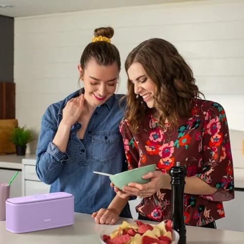DOSS SoundBox Touch Portable Wireless Bluetooth Speaker with 12W HD Sound & Rich Bass, Purple | 20-Hour Playtime thumbnail 8