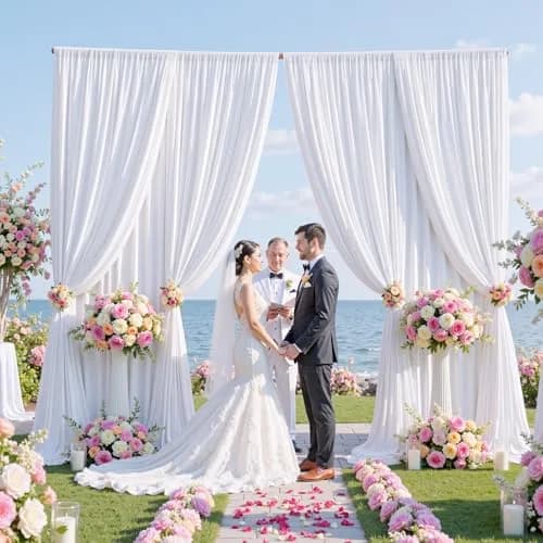 NSSONBEN Backdrop Curtains 10ftx7ft | Wrinkle-Free Polyester for Photography & Parties thumbnail 7