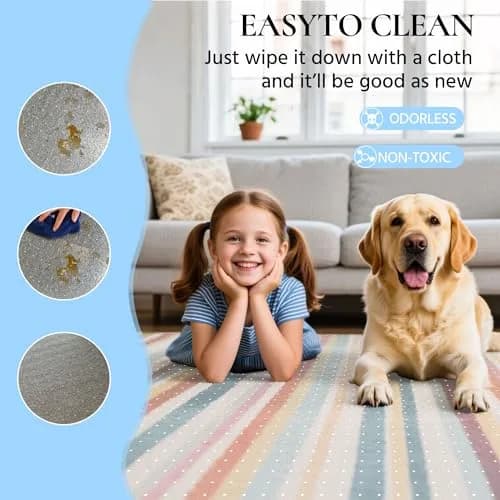 HOMEK 48" x 36" Clear Office Chair Mat for Low Pile Carpet | Heavy Duty PVC Floor Protector thumbnail 5