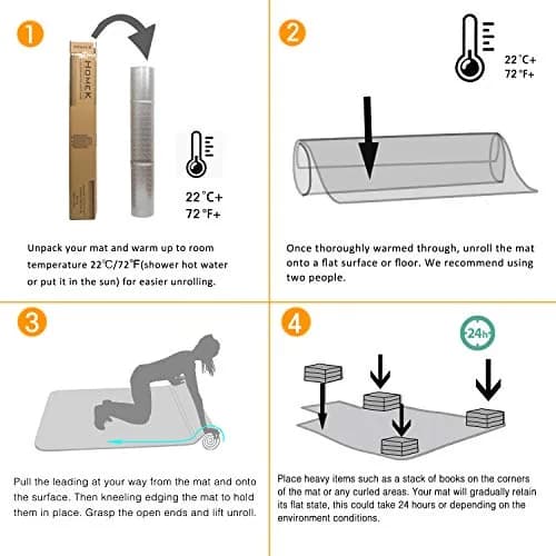 HOMEK 48" x 36" Clear Office Chair Mat for Low Pile Carpet | Heavy Duty PVC Floor Protector thumbnail 7