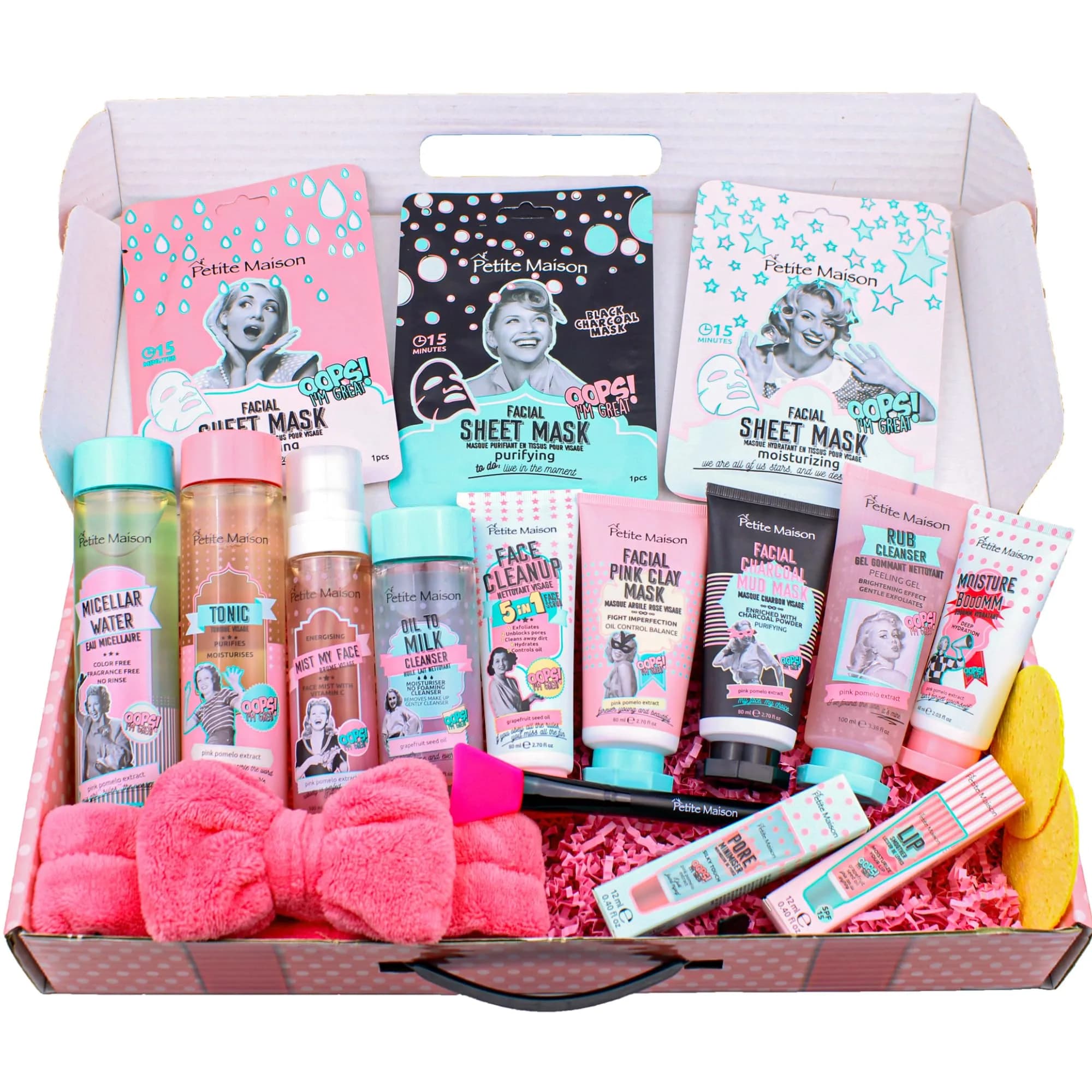 Petite Maison 18-Piece Luxury Spa & Skincare Gift Box for Women | All-in-One Self Care Set - main product image