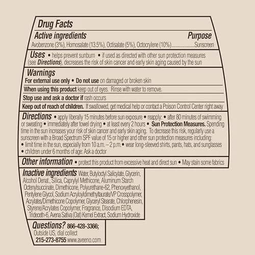 Aveeno Protect + Hydrate Sunscreen Lotion SPF 60 | 355ml (12 Fl Oz) | Broad Spectrum UVA/UVB Protection thumbnail 8
