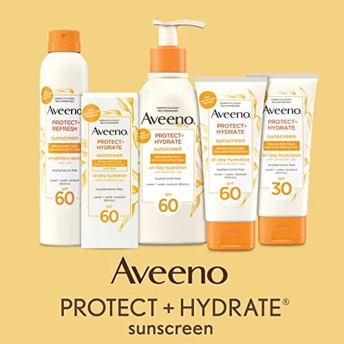 Aveeno Protect + Hydrate SPF 30 Sunscreen Lotion 89ml (3.0 Fl Oz) | Broad Spectrum Sun Protection for Full Body, Prebiotic Oat, Weightless, Sweat & Water-Resistant, Oxybenzone-Free thumbnail 4