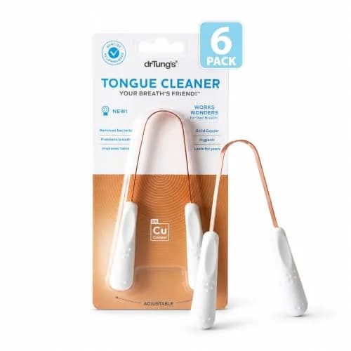 drTung's Copper Tongue Scraper - Adults & Kids Solid Copper | Gentle, Hygienic & Effective Oral Care thumbnail 1